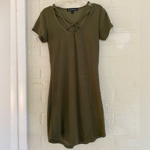 Green T Shirt Dress Derek Heart